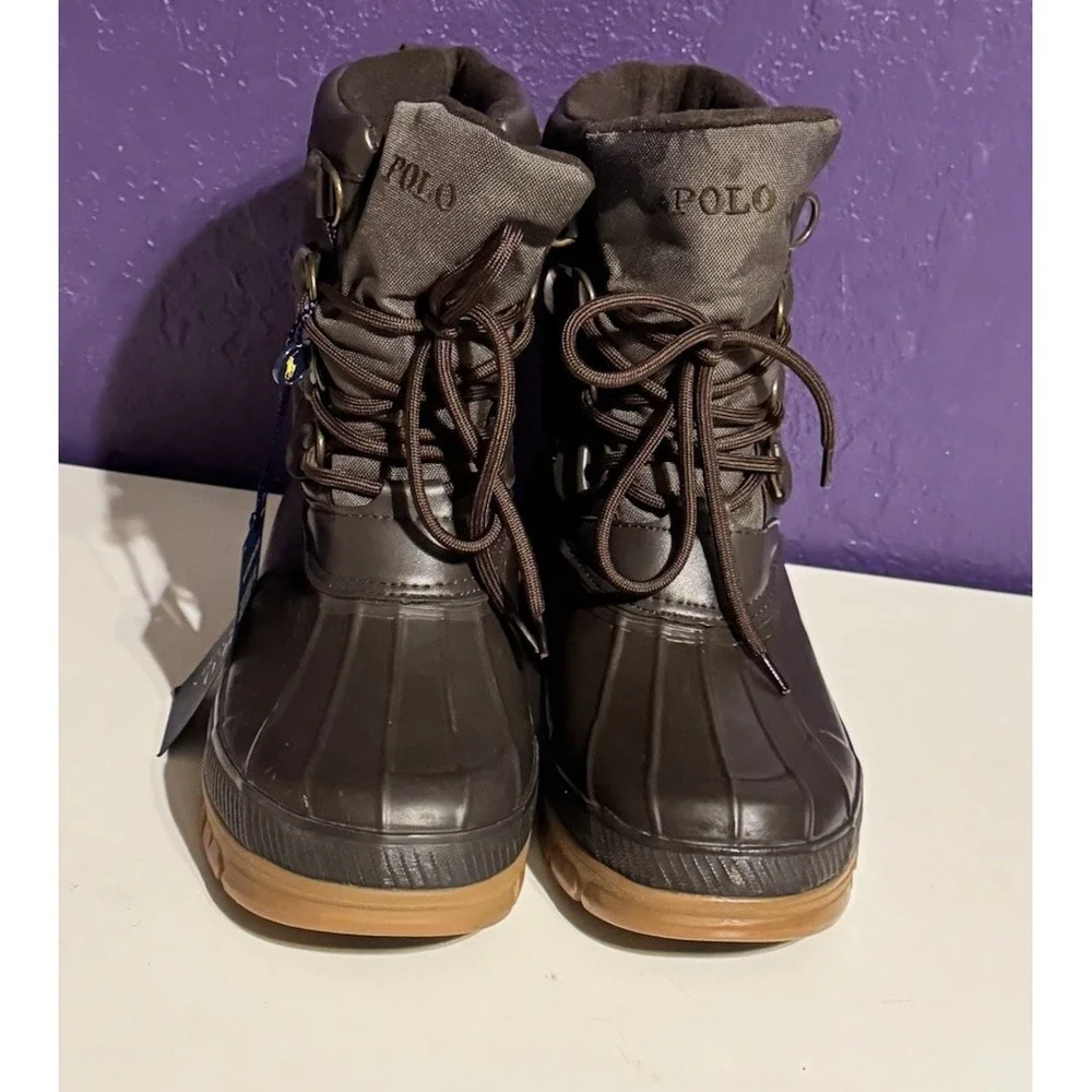 Polo Ralph Lauren Lowen WPF Waterproof Duck Boots Men's 9D Brown Hunt Fish RRL